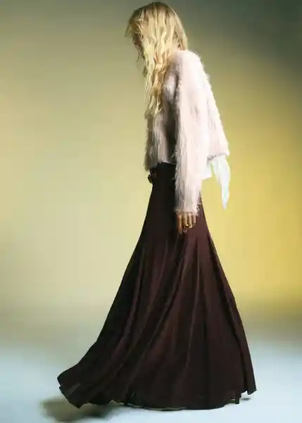 Saco Jersey Brushed Piedra Talla L Mujer Mango