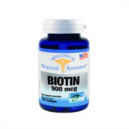 Biotin Suplemento Dietario en Cápsulas Blandas 