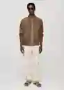 Chaqueta Bero Beige Talla S Hombre Mango