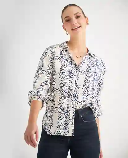 Camisa Crudo Nevisca Claro Talla M 619F055 Esprit
