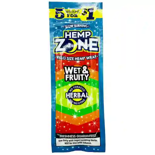 Blunt Hemp Zone Envoltura de Cigarro Wet & Fruty