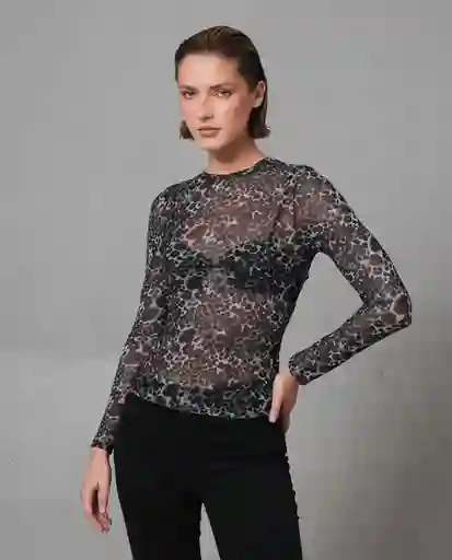 Camiseta Mujer Gris Talla S 209G100_GRI193910 Rifle