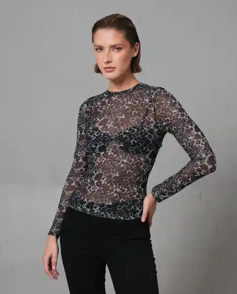 Camiseta Mujer Gris Talla S 209G100_GRI193910 Rifle