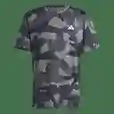 Adidas Camiseta Camo Aop T Para Hombre Negro Talla Ref: IS6153