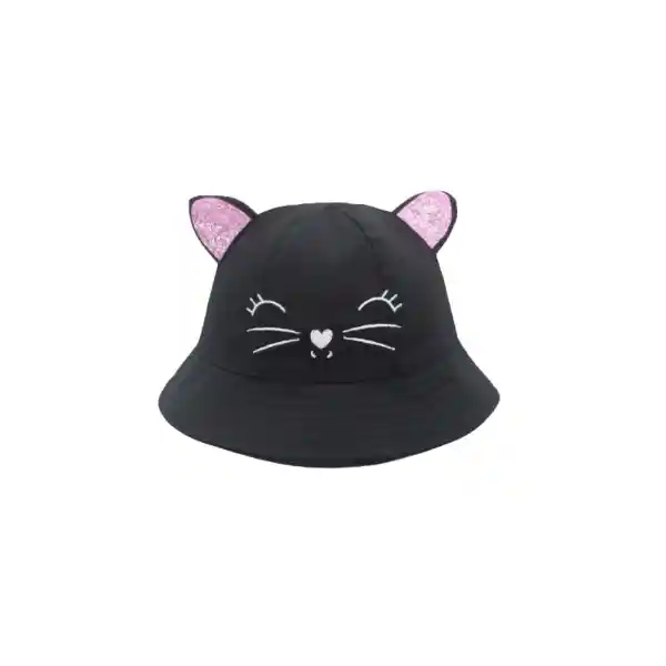 Sombrero Bucket Gatito Con Orejas Rosa Miniso