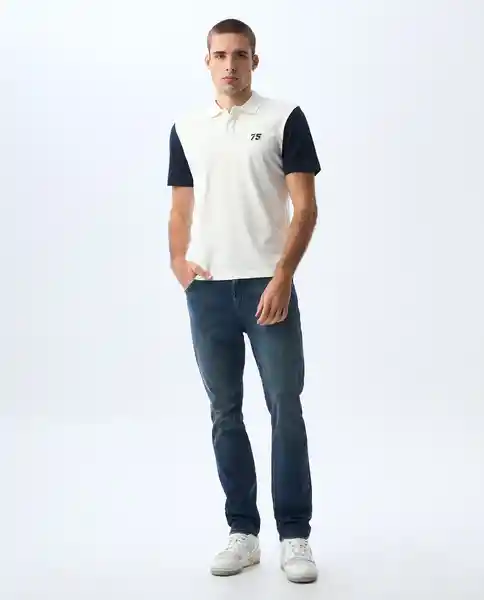 Camiseta Hombre Crudo Talla M 801G007_CRU110606 Americanino