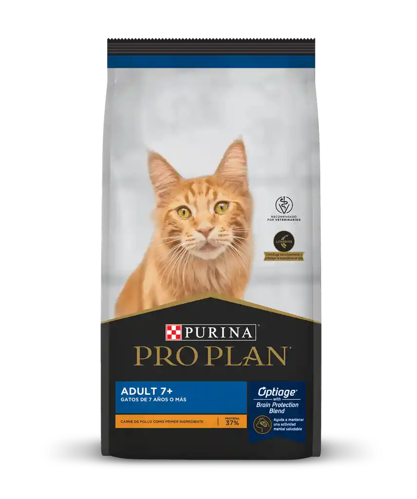 Alimento PRO PLAN® para gatos adultos mayores de 7 años x 3 kg