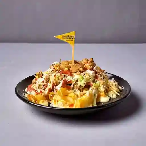 Salchipapa Pollo y Tocineta