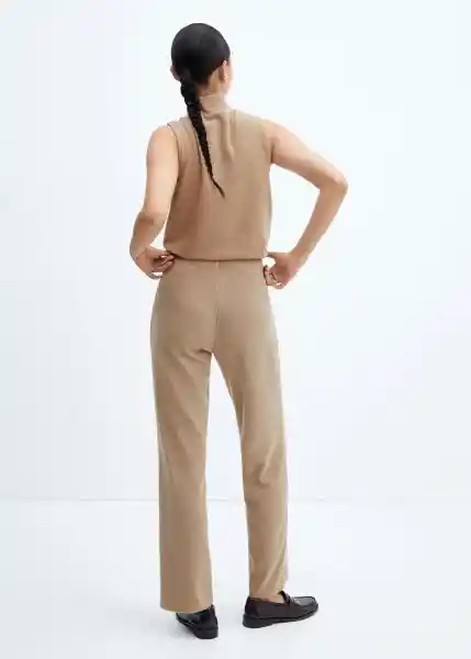 Pantalón Michigan Beige Talla M Mujer Mango