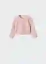 Cárdigan Vega Rosa Talla 67 Niños Mango