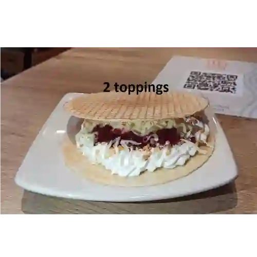 Oblea Sencilla (2 Toppings)