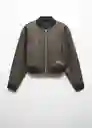 Chaqueta Fantasia Marrón Talla M Mujer Mango