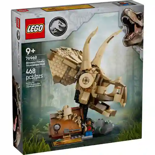 Set Construcción Fósiles de Dinosaurio Cráneo Triceratops Lego