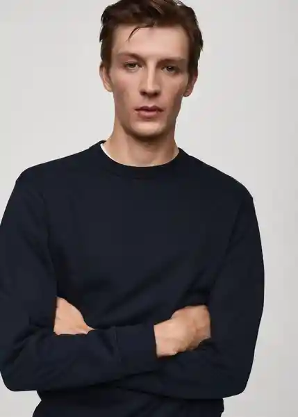 Sudadera Nola Navy Talla S Hombre Mango