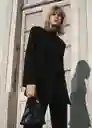Blazer Americana Iguana Negro Talla L Mujer Mango