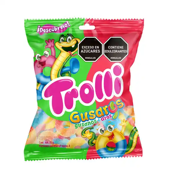 Gomas Trolli Gelatina Gusaros (70 Gr)