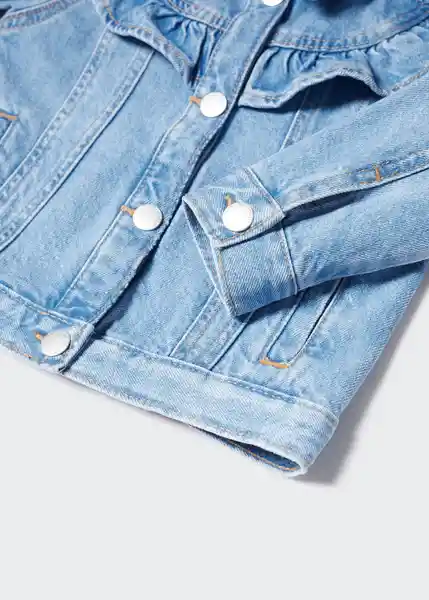 Chaqueta Cazadora Normab Tejano Claro Talla 70 Niñas Mango