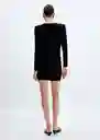 Vestido Xvikypic Negro Talla M Mujer Mango