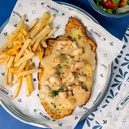 Combo milanesa funghi