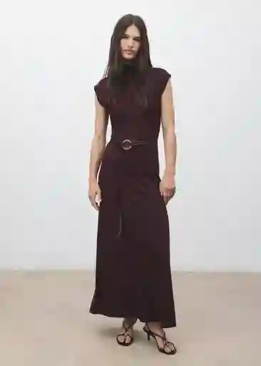 Vestido Pomodore Granate Talla S Mujer Mango