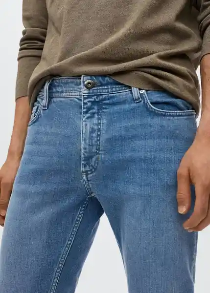 Pantalón Jean Jan Tejano Medio Talla 36 Hombre Mango