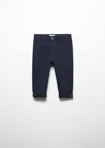 Pantalón Chino5 Navy Talla 70 Niños Mango