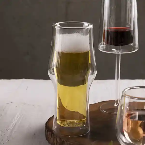 Set Vaso Pilsener Doble Pared 500 mL Ambiente Gourmet
