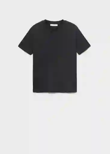 Camiseta Ritapi Negro Talla S Mujer Mango