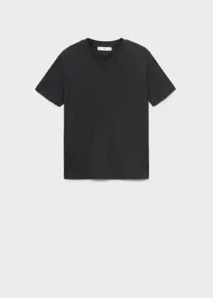 Camiseta Ritapi Negro Talla S Mujer Mango