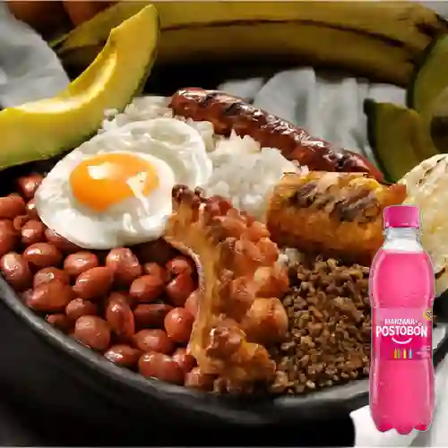 Combo Bandeja Paisa + Manzana 250 ml