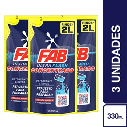 3 x Detergente Liquido Ultraconcentrado 330 mL