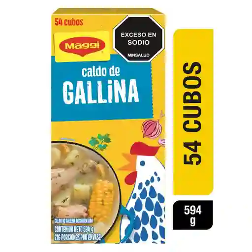 Caldo de Gallina Maggi Cubos 594 g