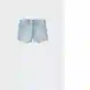 Shorts Hailey Tejano Claro Talla 32 Mujer Mango