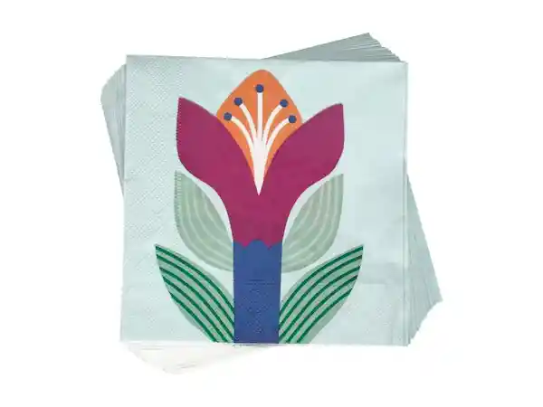 Set Servilletas Papel Verde Claro Casaideas