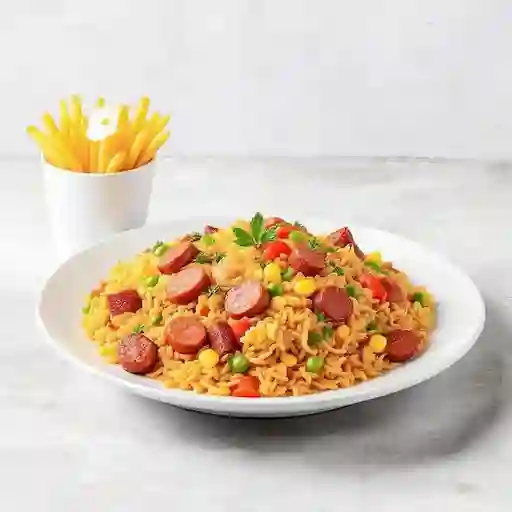 Arroz ranchero wok para 3 personas