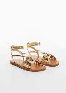 Sandalias Temis-A Oro Talla 29 Niñas Mango