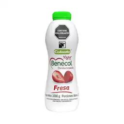 Yogur Benecol Deslactosado Fresa x 1000 g