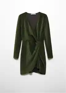 Vestido Xmarto Verde Talla S Mujer Mango