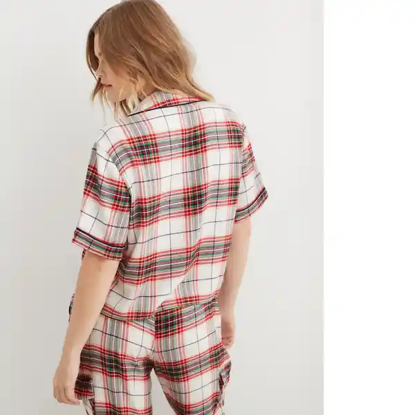 Camisa de Pijama Rojo Talla: MEDIUM American Eagle