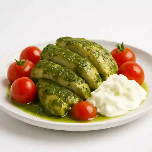 Pesto y Pollo