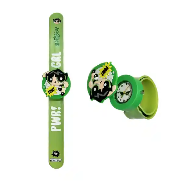 Reloj Infantil Serie Las Chicas Superpoderosas Verde Miniso