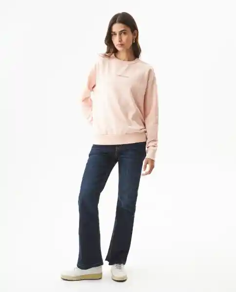 Buzo Graphic Femenino Rosa Tez Claro Talla M Chevignon