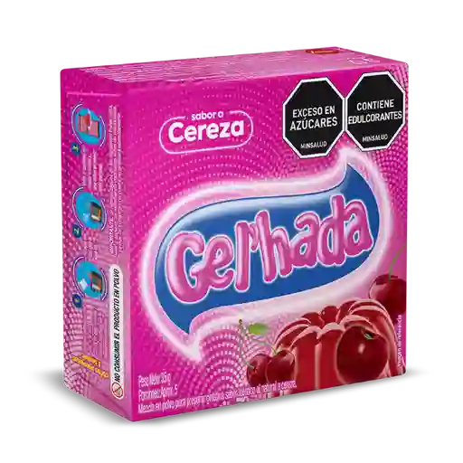  Gel'hada Gelatina en Polvo Sabor Cereza 