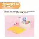 Organizador Plástico Compartimento Alta Macaron Blanco Miniso