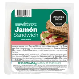 Corte Local Jamón Sandwich