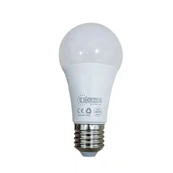 Uduke Bombillo Led 9W Luz Cálida E27 Multivoltage 3500K A60