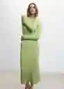 Vestido Zacaria Verde Talla 18 Mujer Mango