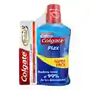 Kit de Higiene Oral Colgate Plax Ice x 500ml + Crema Total 12 x 75ml