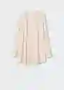 Blusa Fresia Rosa Pastel Talla L Mujer Mango