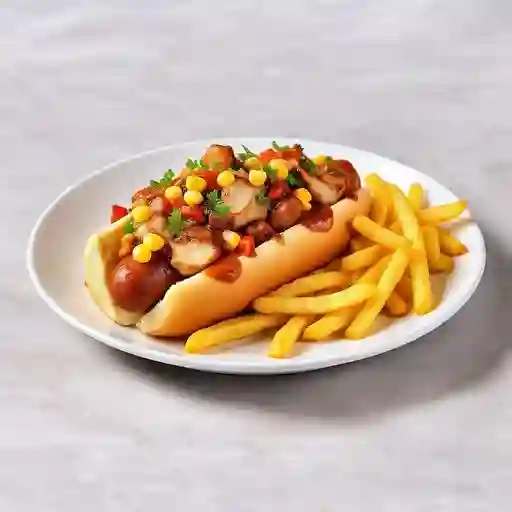 Perra gasolinera con papas